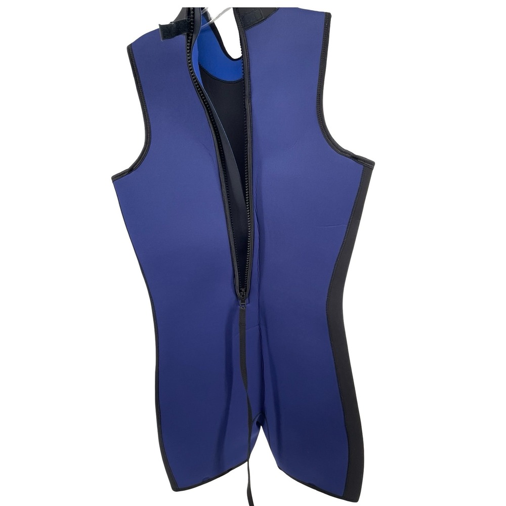 Unbranded Men's Wetsuit Sleeveless Shorty Blue Neoprene Large NWOT